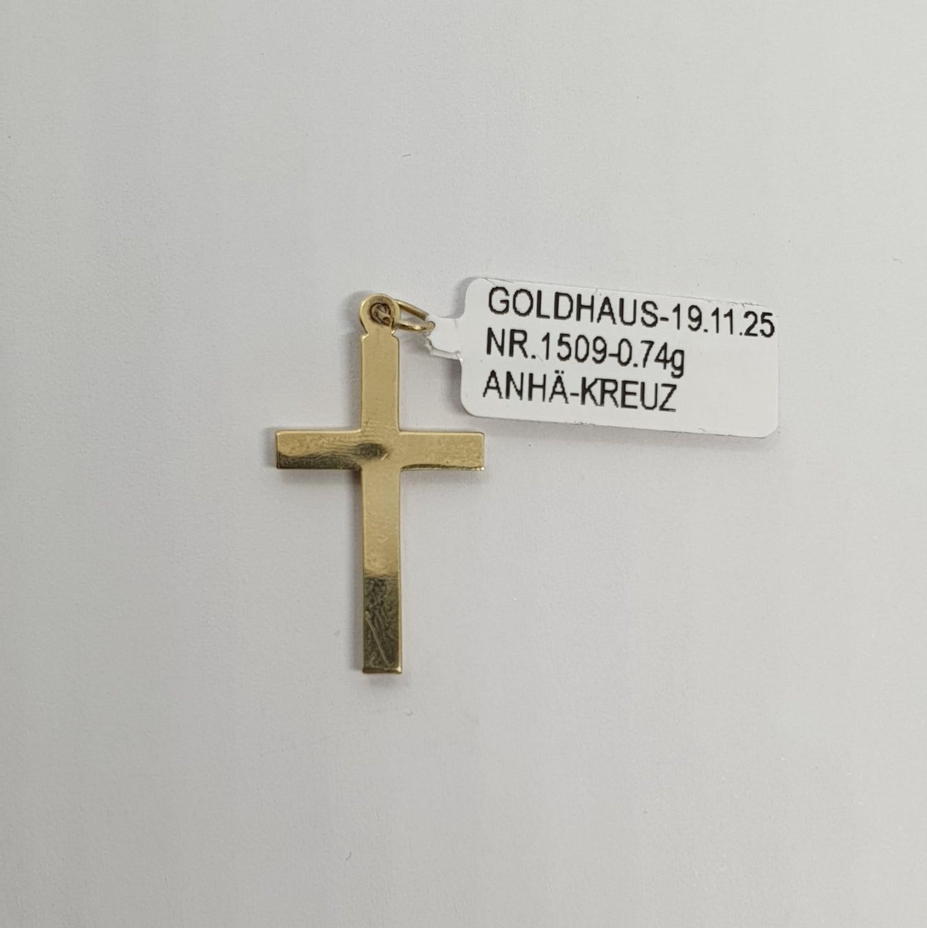 Ciondoli: Echt 9K Gold - Kreuz Anhänger – Usato da Luzern venduto da Goldhaus-Luzern 2
