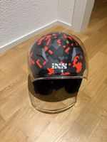 IXS Jethelm iXS99 Pixel Design schwarz rot Grösse S