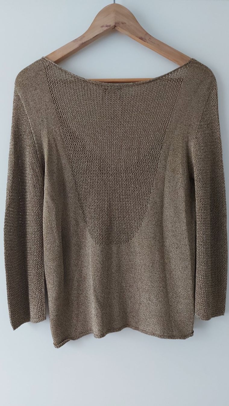 Maglioni & Felpe: TRUSSARDI JEANS Feinstrick Pullover mit V-Ausschnitt, Gr.M-L – Usato da Pfäffikon ZH venduto da siae 1