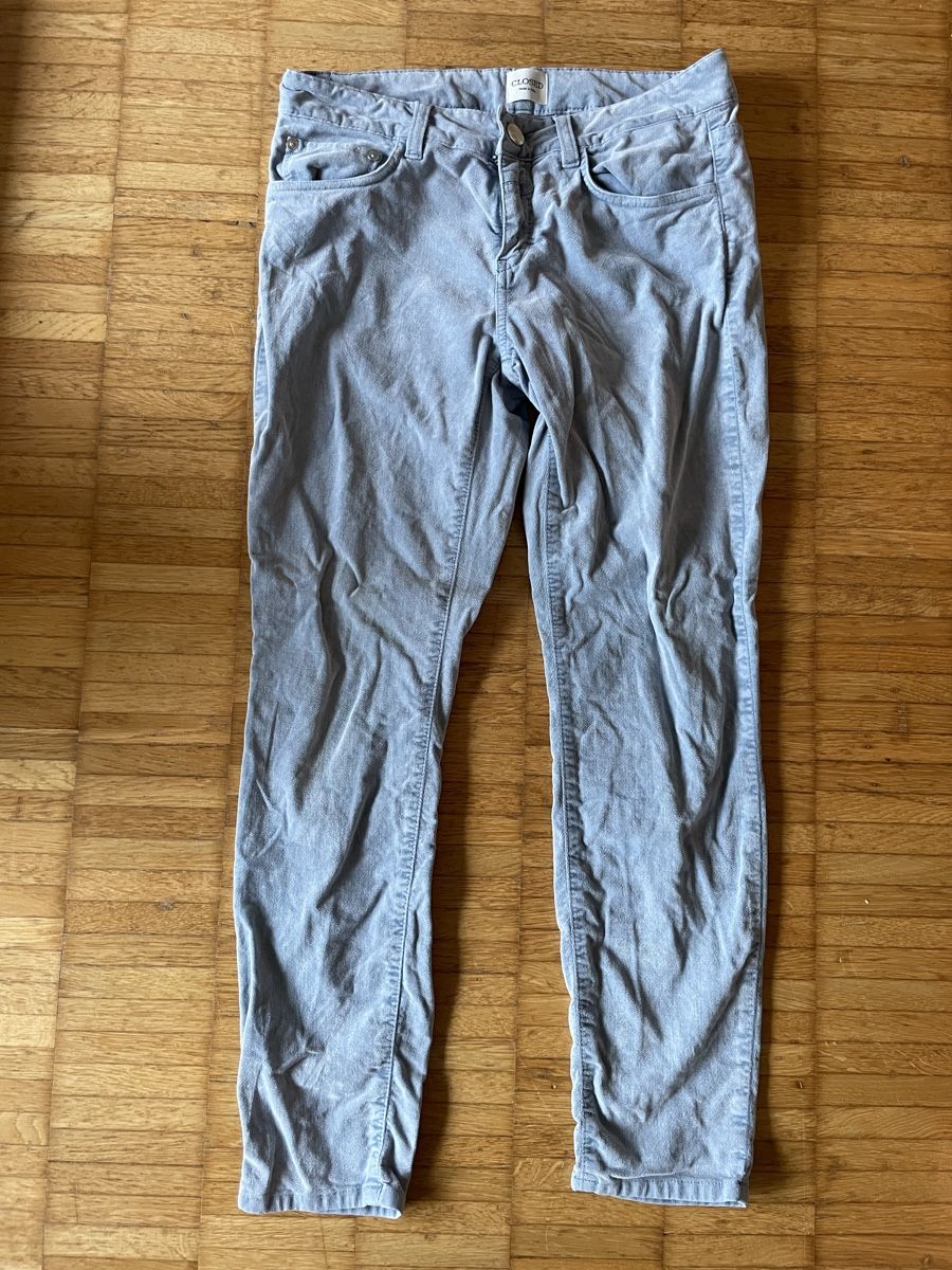 Closed Pantaloni: Closed Cordhose hellblau S – Usato da Bassersdorf venduto da zackazacka