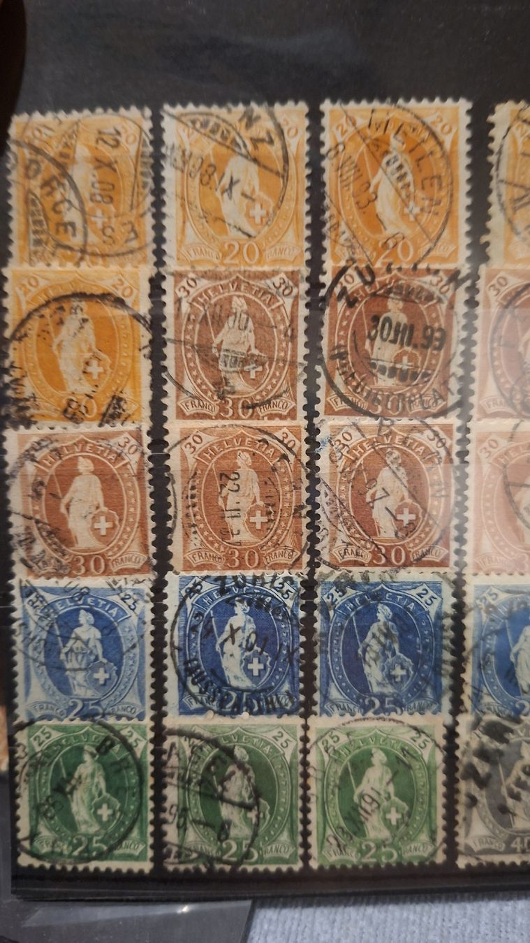 Tutti i francobolli: Lot stehende Helvetia Div. 83Stk. – Usato da Balgach venduto da SIMEON27 6