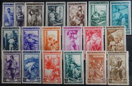Italien Kat. 807-825 * 1950 Kat. 75 Euro