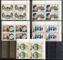 1985 Insel Man - GB -75 Jahre Pfadfinderinnen Viererblock **