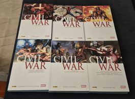 LOT CIVIL WAR TOME 1 À 6 MARVEL COMICS SAGA COMPLÈTE EN 6 BD