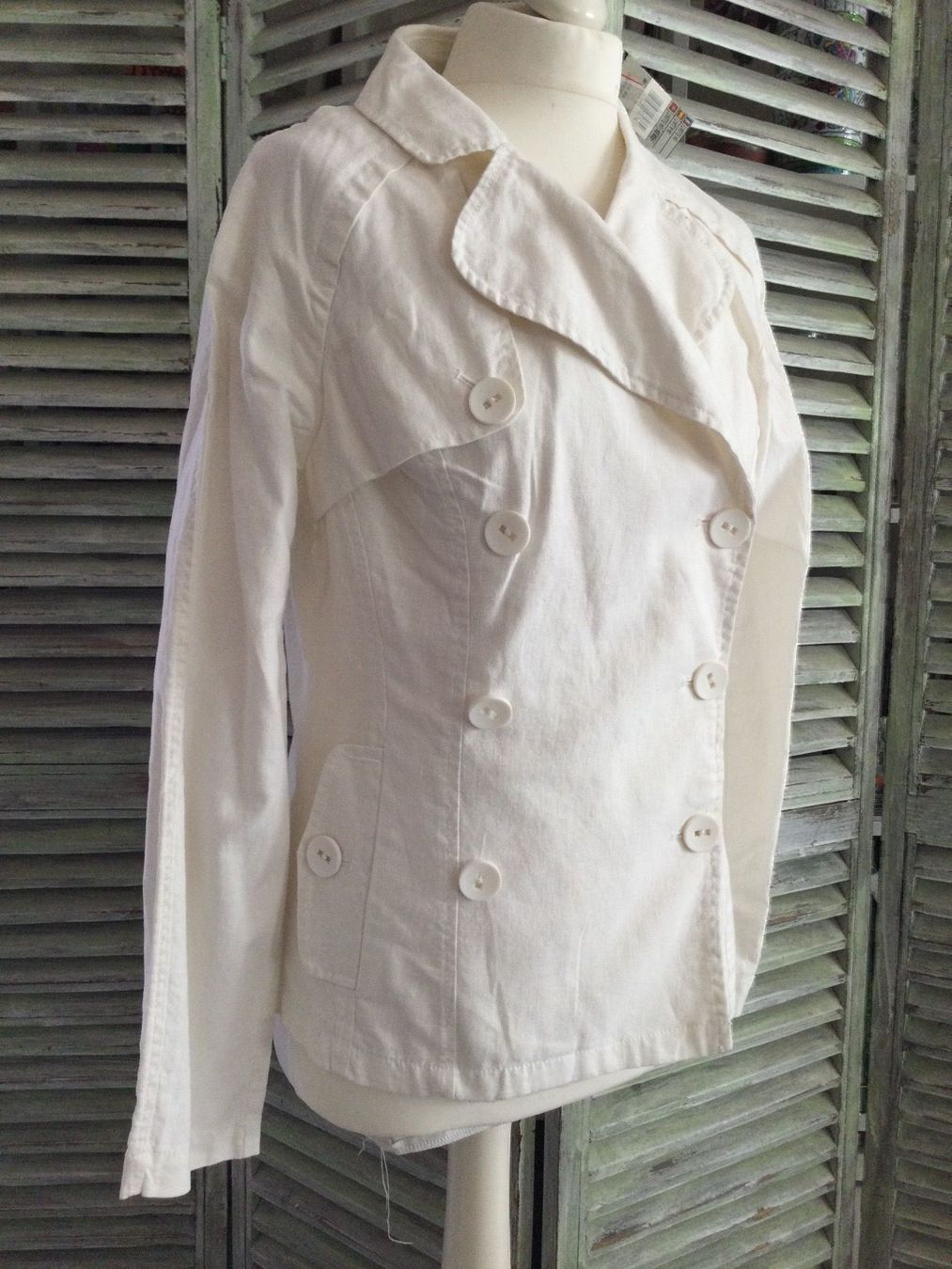 Jacken: Veste blanche 55% lin NEUF – Neu und originalverpackt aus Agiez von chouchanelle 3