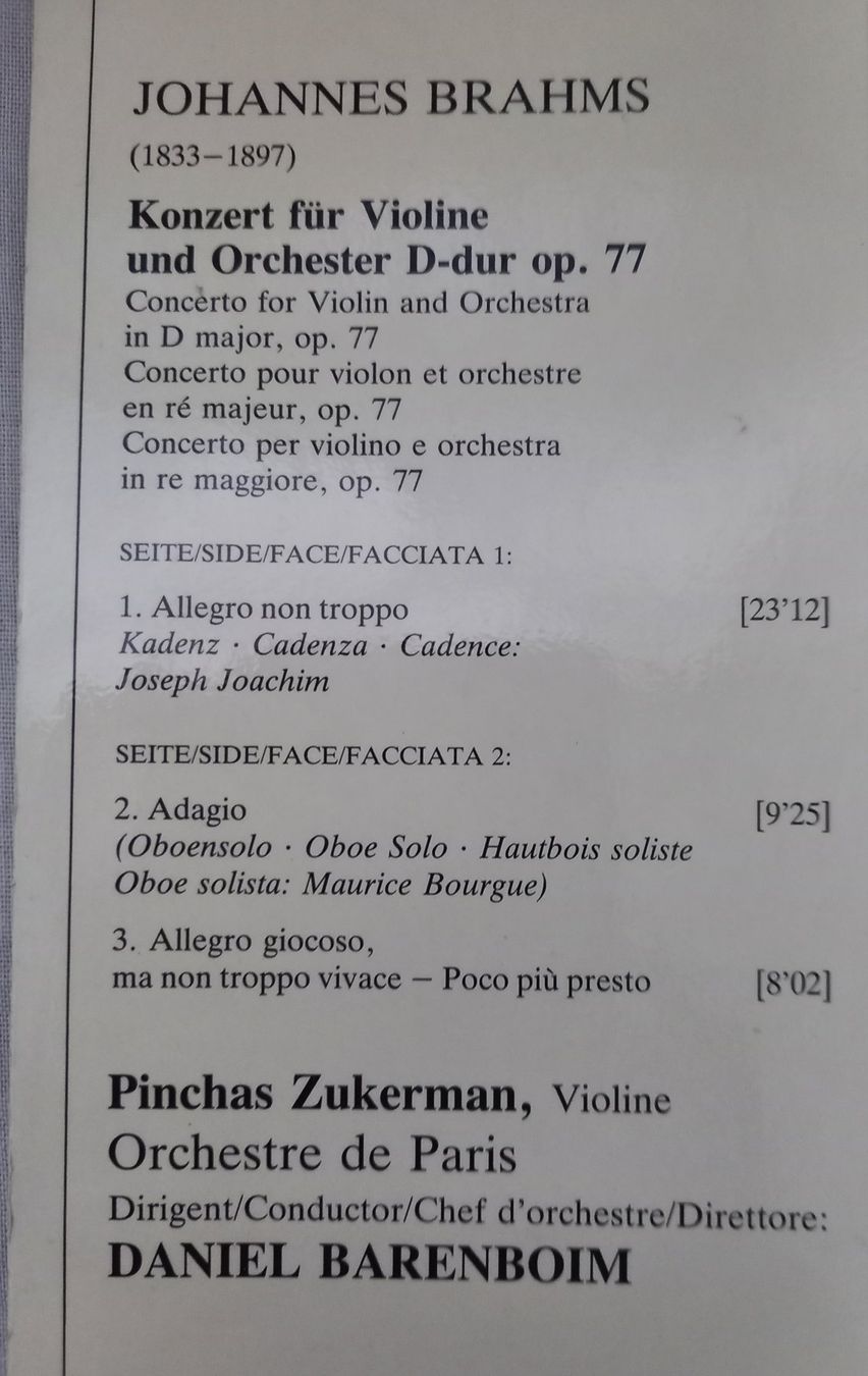 Vinyles: KLASSIK-LP "Johannes Brahms" – Neuf (Voir description) à Binningen par mar_2jlr 3