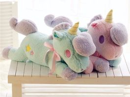 XXL EINHORN 55cm - PLÜSCHTIER - UNICORN - ROSA ODER TÜRKIS
