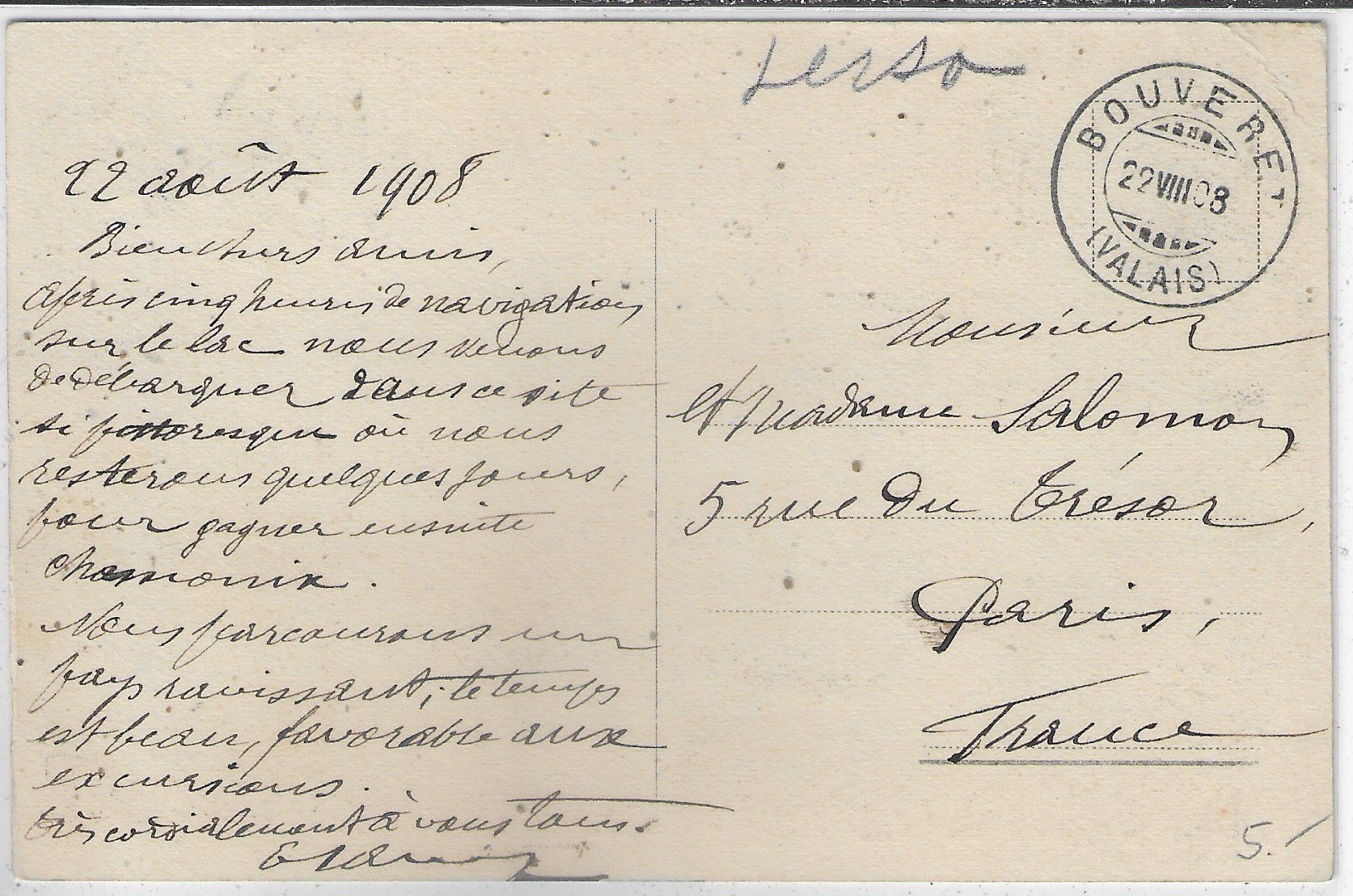 Cartoline postali: Le Bouveret - Lac Leman - Barque - animee – Usato da Ettingen venduto da Kartenplanet 1