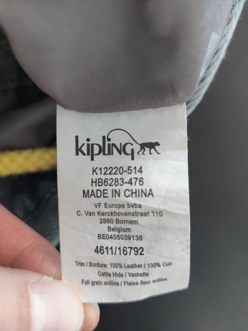 Kipling Borse da donna: Kipling Umhängetasche in blau/gelb – Usato da Schönenwerd venduto da sal_75dx 3