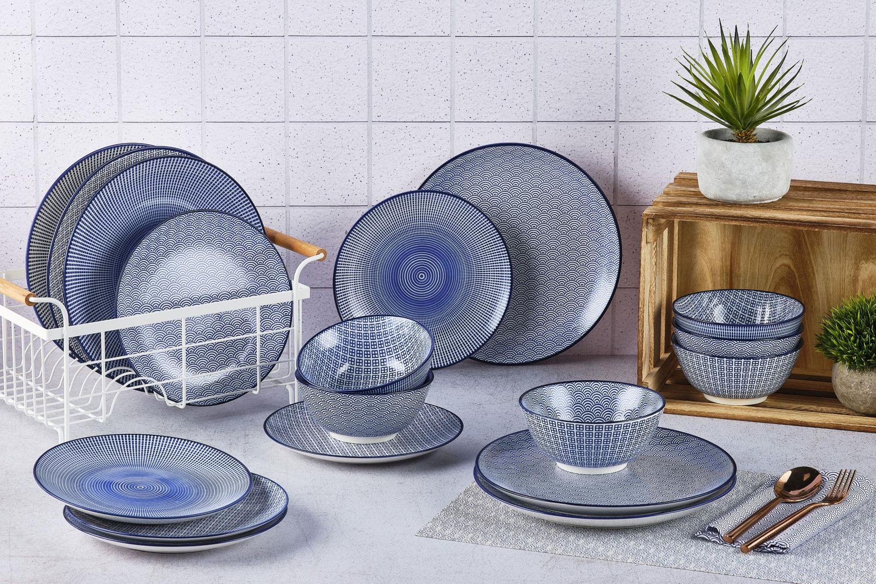 Set di piatti: Geschirr-Set PATTERN – Nuovo e nell'imballaggio originale da Bremgarten AG venduto da simpliCH 1