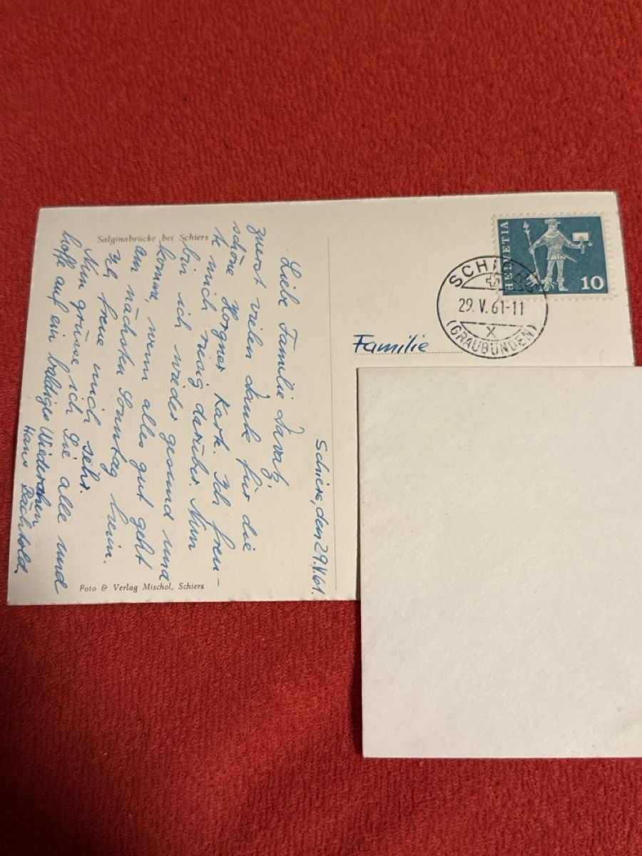 Cartoline postali: Ak schuders Rar – Usato da St. Antönien venduto da and_75rc 1
