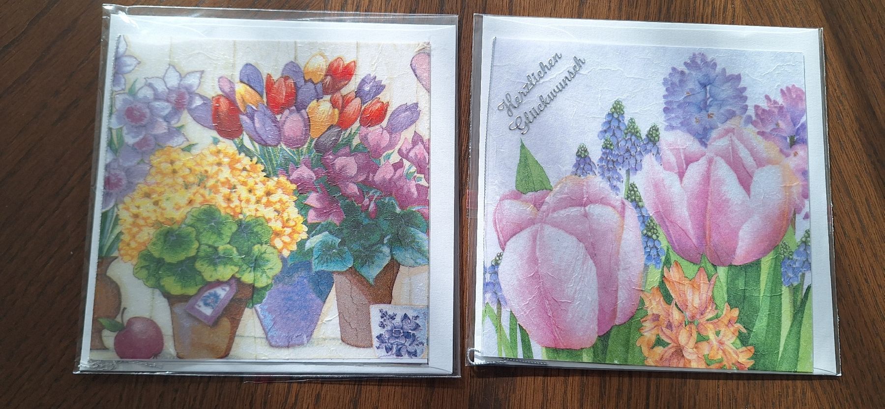 Cartes: 2 Blumenkarten neu – Neuf (Voir description) à Schwyz par cla_8w6t