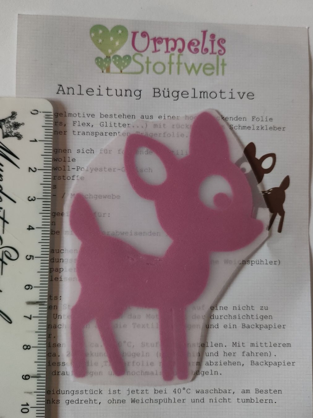 Toppe: Bügelbild Reh – Nuovo e nell'imballaggio originale da Scheunen venduto da klare2