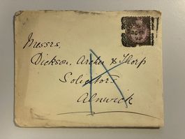1892 1d LILAC Stamp Herbert Bolt Morpeth Circular Square