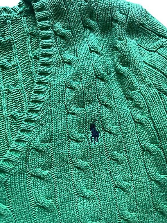 Ralph Lauren Maglioni & Felpe: Green Ralph Lauren Cable Knit Sweater – Nuovo (secondo la descrizione) da Erstfeld venduto da RewearKollektiv 1