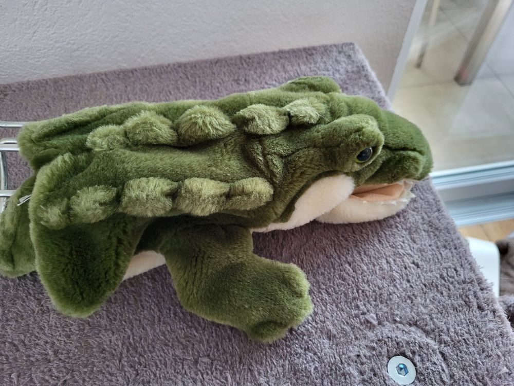 Heunec Plüsch 778375 Handpuppe Krokodil 33cm