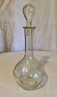 Antike Glas-Karaffe mit Original-Stopfen - Vintage um 1920