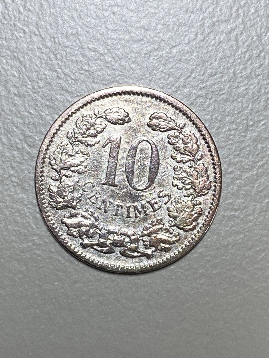 Tutti le monete: Luxembourg - 10 centimes - 1901 – Usato da Payerne venduto da Mike1682