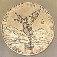 1 once en argent Libertad du Mexique millésime 2002, 31 g