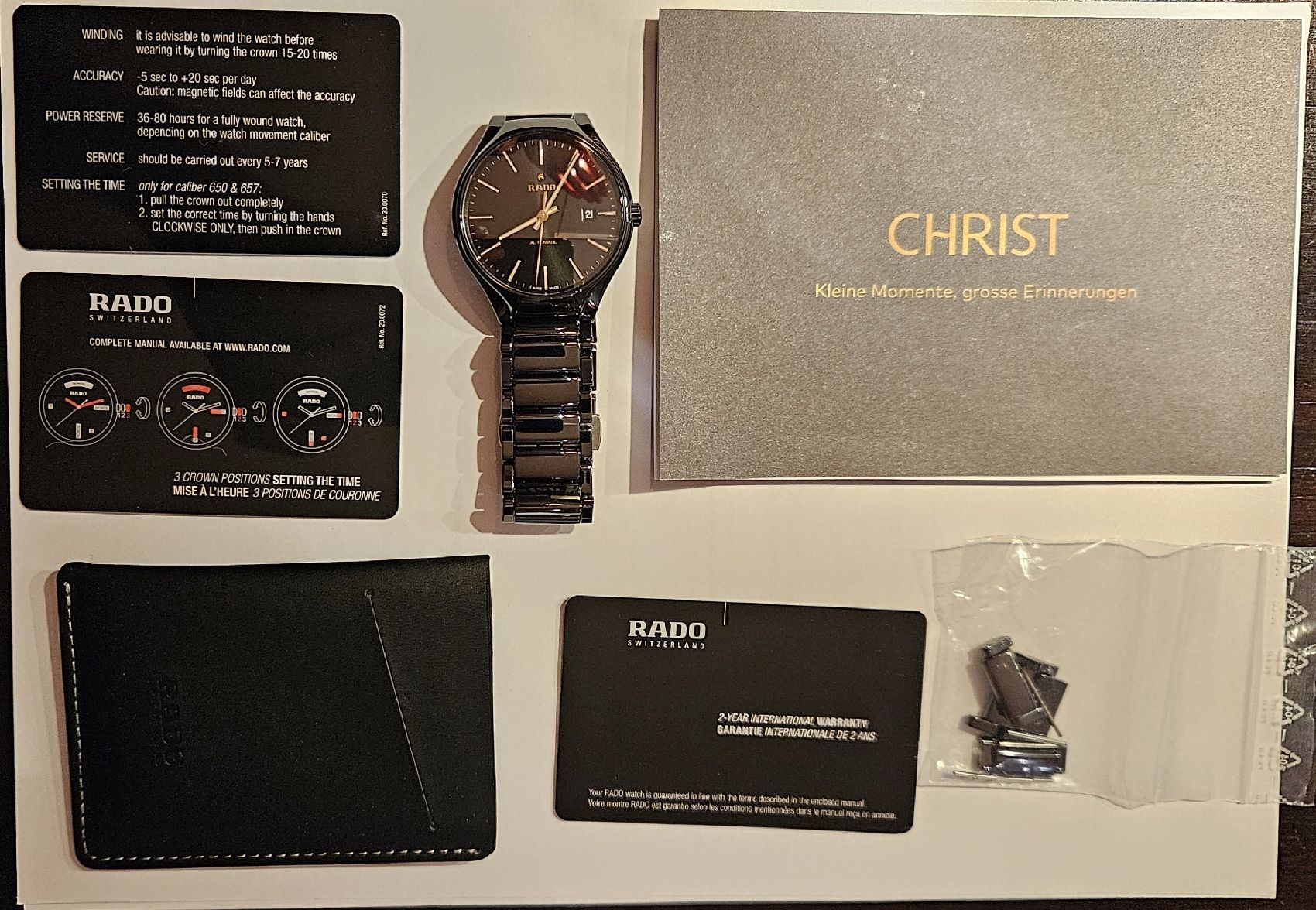 Rado Orologi: Rado True Round Automatic Hightech-Keramik Uhr – Usato da Erlenbach ZH venduto da Fabi1212