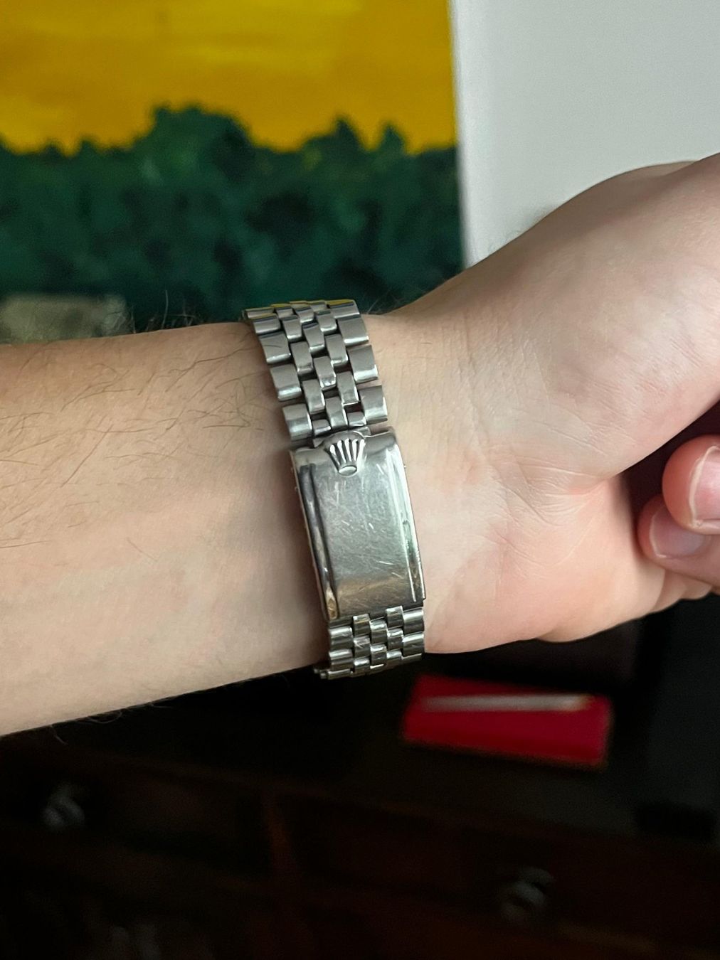 Rolex Orologi: Rolex Datejust 1601 mit "Linen-dial" und Service – Usato da Schaffhausen venduto da immervali 3