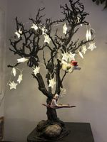 Kleiner einmsligDekorationsbaum (gratis Lichterkette)H.63cm 