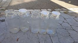 Glaskrug Luminarc Quadro mit Deckel (4 Stück) 1 Liter