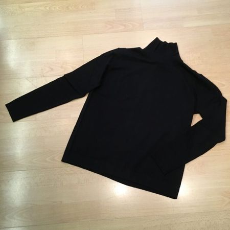 Max Mara Weekend Turtle Neck Pulli JUST Seide Mix schwarz XL