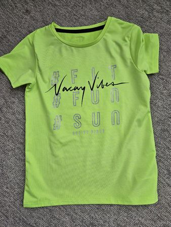 Cooles Sport T-Shirt in Neongelb, Gr. 134/140- Top!
