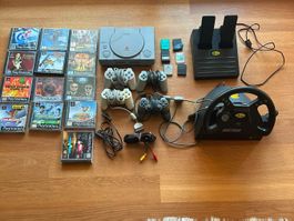 Sony Playstation 1 (PS1) mit Spielen und Zubehör