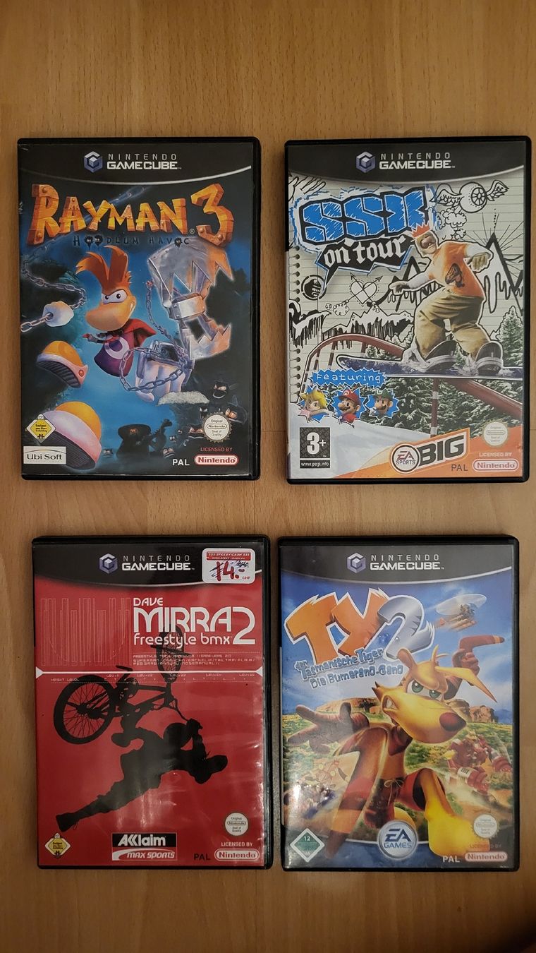 Nintendo Spiele: Gamecube Sammlung 4x Top Spiele Kompl. – Gebraucht aus Biel/Bienne von Retrohr