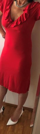 KLEID Sommerkleid Rot