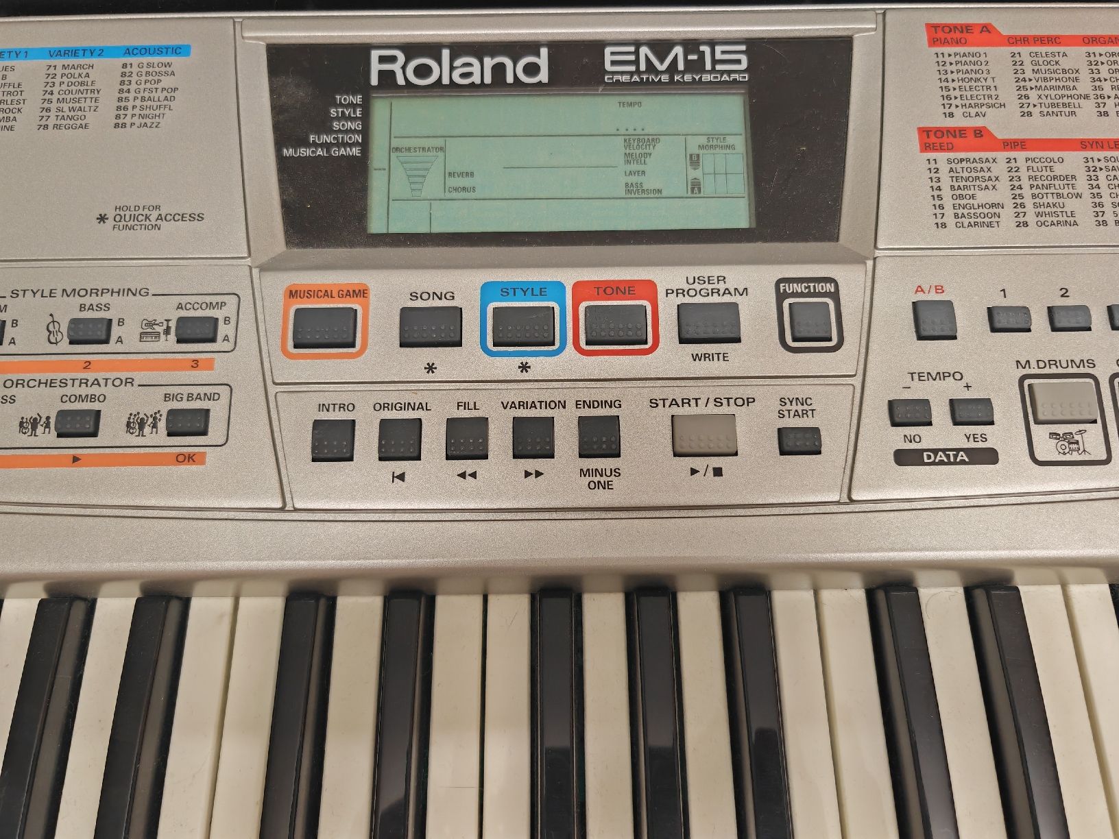 Roland Musikinstrumente: Roland EM-15 Keyboard inkl. Ständer – Gebraucht aus Niederhasli von OlympusDMons 1