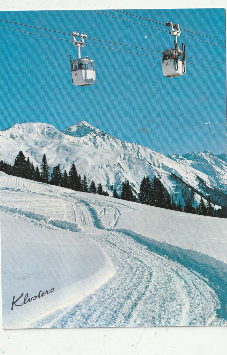 Cartoline postali: Gondelbahnen Klosters – Usato da Lumbrein venduto da made02