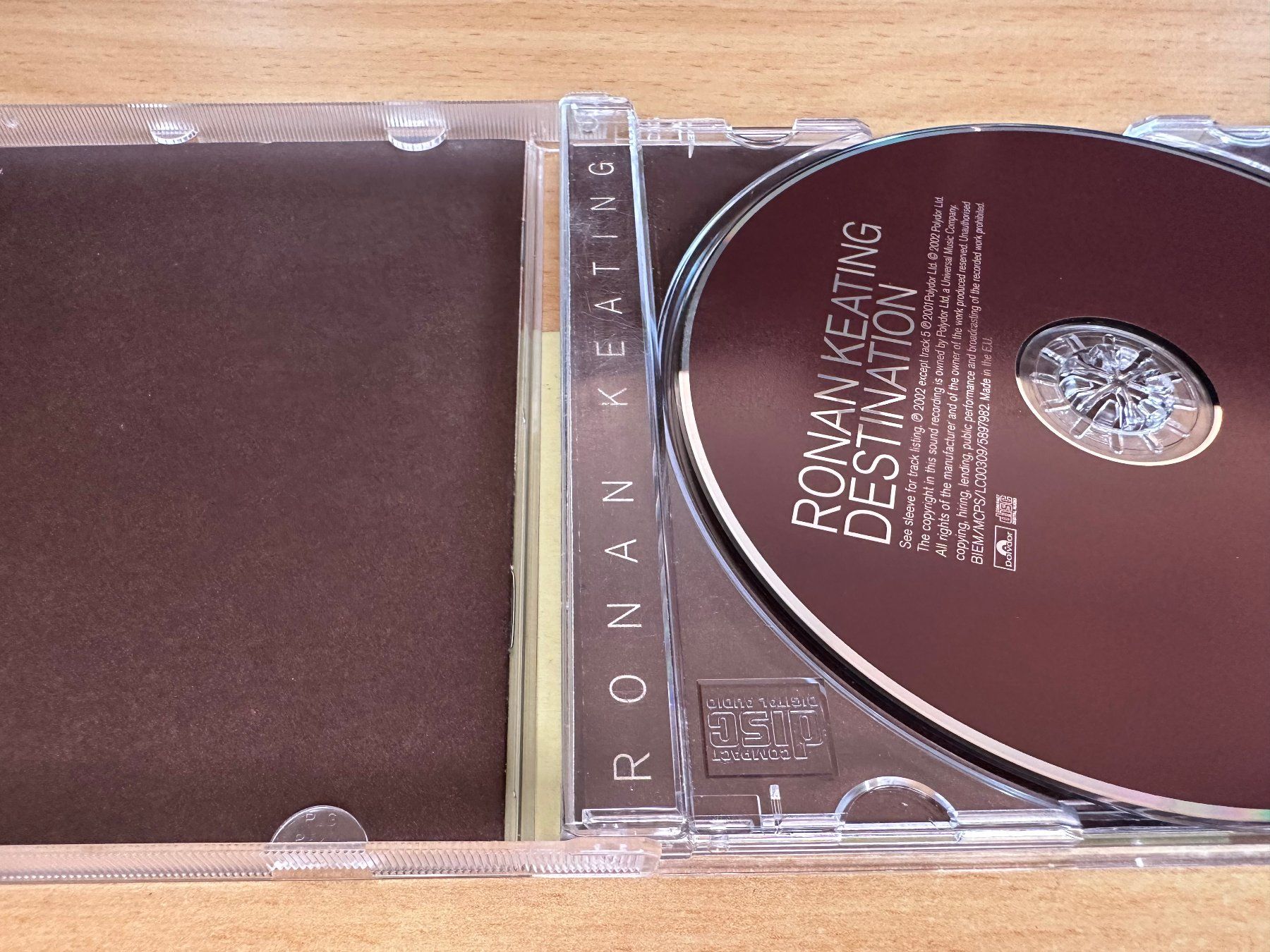 CD: Ronan Keating – Destination – Usato da Rikon im Tösstal venduto da Alpenmutz 2