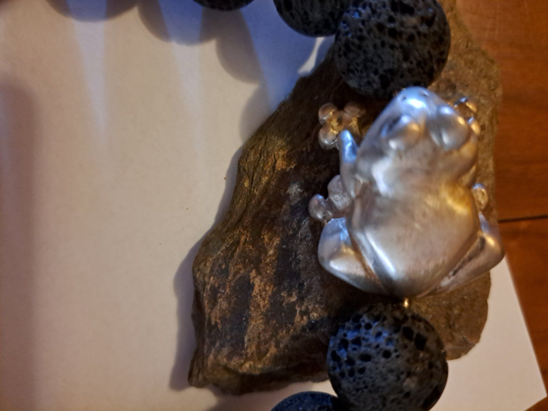 Catenine: Kette echte Vulkankette mit 100% Silberfrosch Gewicht 123gr – Nuovo (secondo la descrizione) da Zürich venduto da dorispinocchio 4