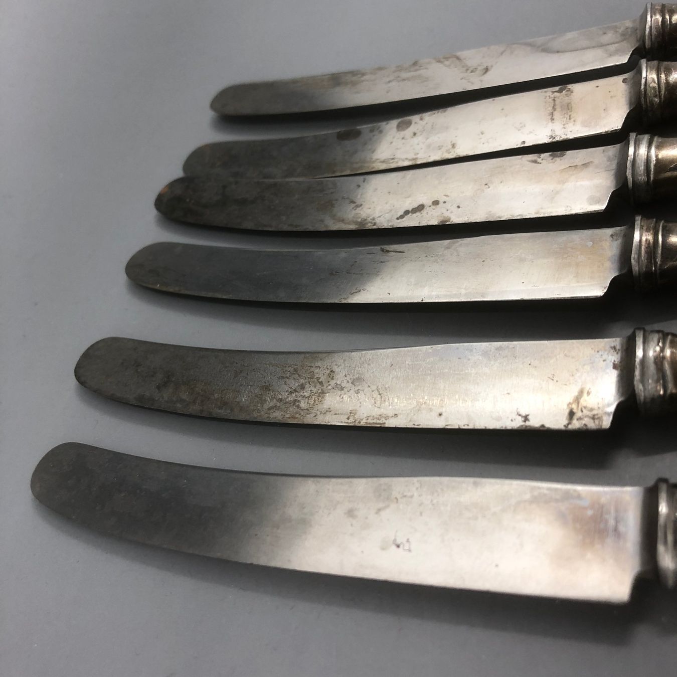 Posate: 6 Dessertmesser versilbert BSF Kreuzband – Usato da Basel venduto da Tiabeanie 5