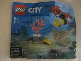 LEGO City Taucher mit Tier Stachelrochen Polybag Ungeöffnet