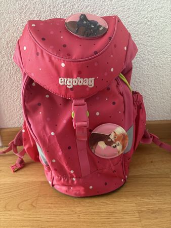 Ergobag Kindergartenrucksack pink, Pferde Motiv 