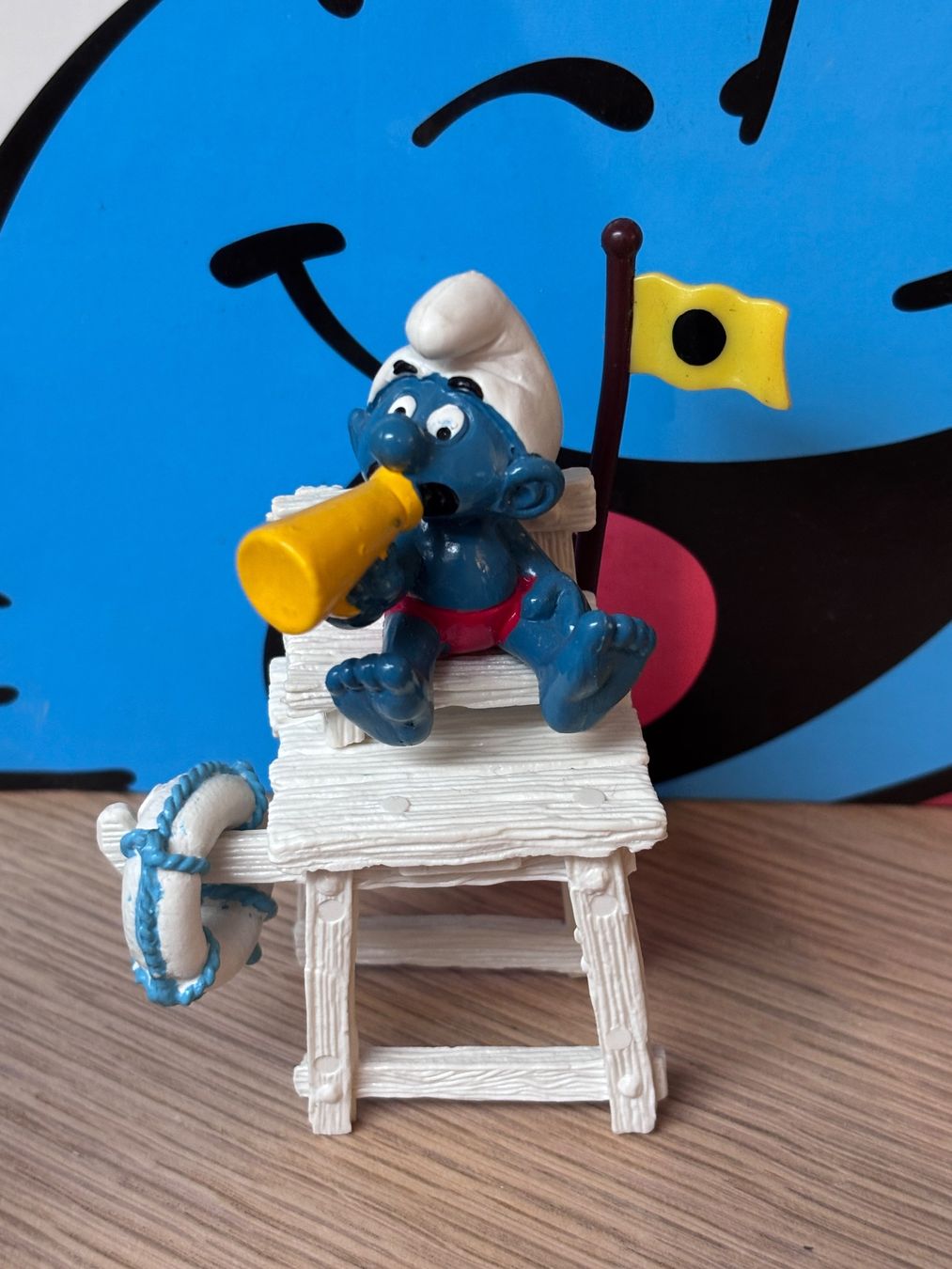 Schleich Statuette: Schlumpf Bademeister – Usato da Lyss venduto da Duckszone
