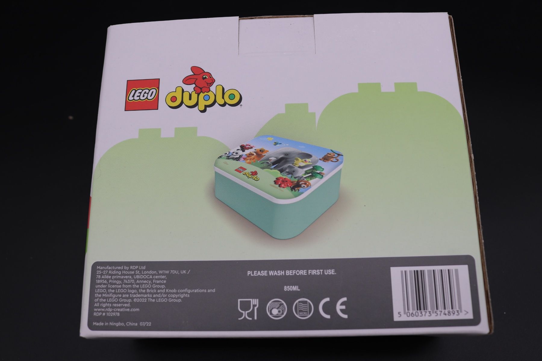 Set di piatti: LEGO Duplo Lunch Box KEINE BAUSTEINE – Nuovo e nell'imballaggio originale da Hinterforst venduto da -KINGPIN- 1