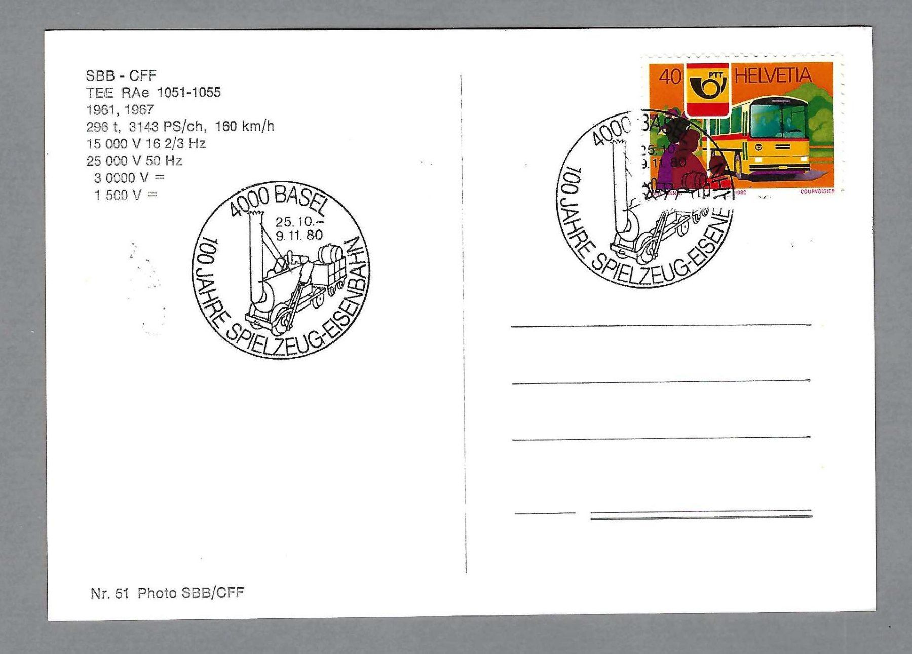 Tutti i francobolli: 1980, TEE MK, SBK 385, SELTEN! – Usato da Pura venduto da ulisse1957 1