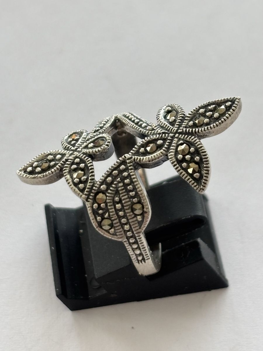 Anelli: Silber Ring925 mit Markasiten – Usato da Langnau am Albis venduto da flusspflege 2