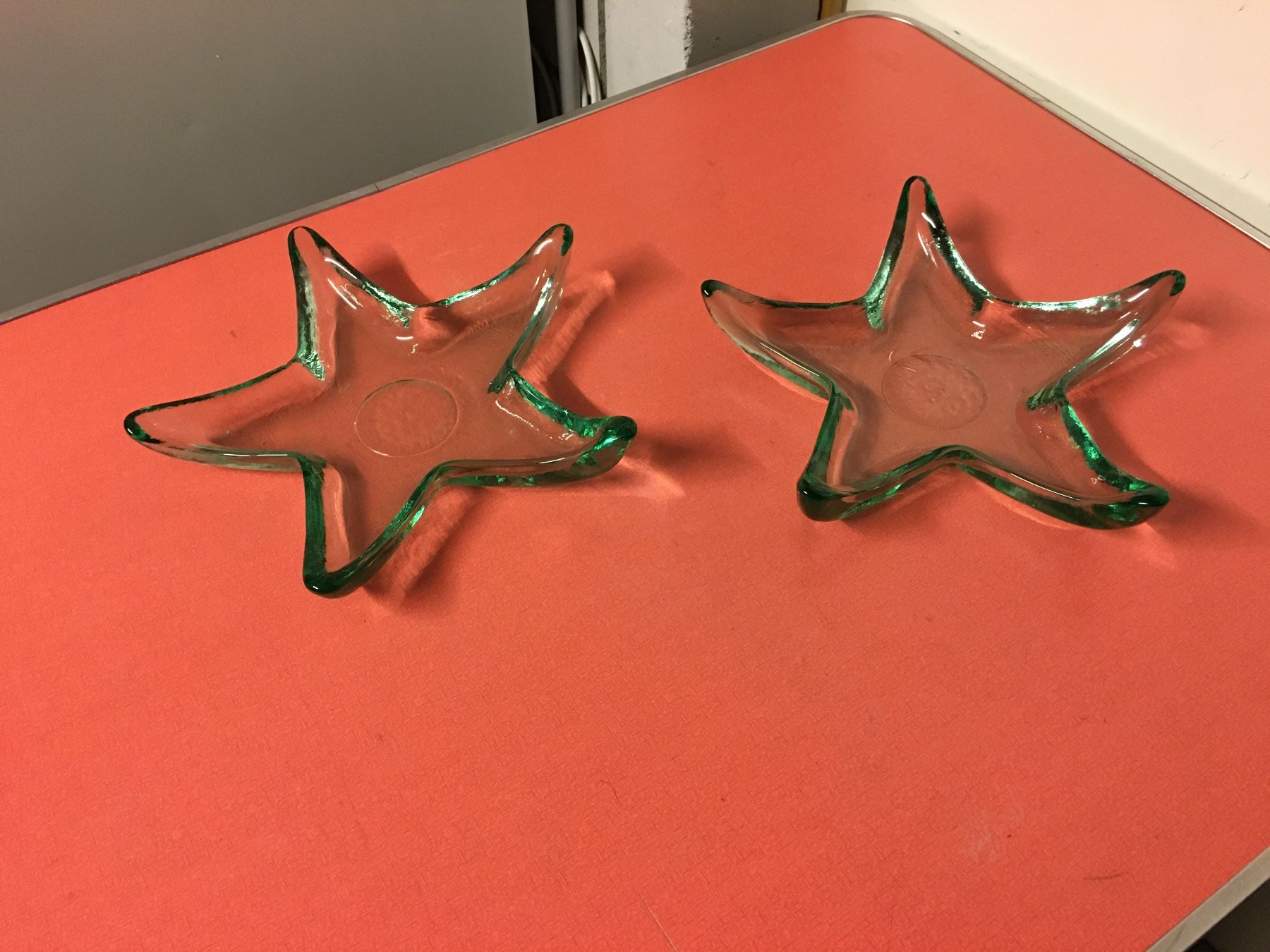 Piatti di portata: 2 Glas Schalen Sternförmig sehr Schön. – Usato da Lanzenhäusern venduto da vic63