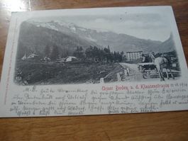 Karte Urner Boden, Klausenstrasse, 1900, belebt, o Urnerbode