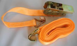 4 Stk. Spanngurt/Spannset mit Haken, 600 Kg x 5 M