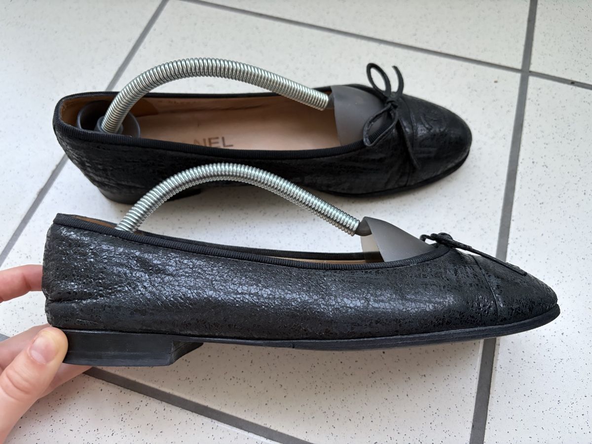 Chanel Damenschuhe: Chanel black ballerinas 38.5 – Gebraucht aus Zürich von nat_k 7