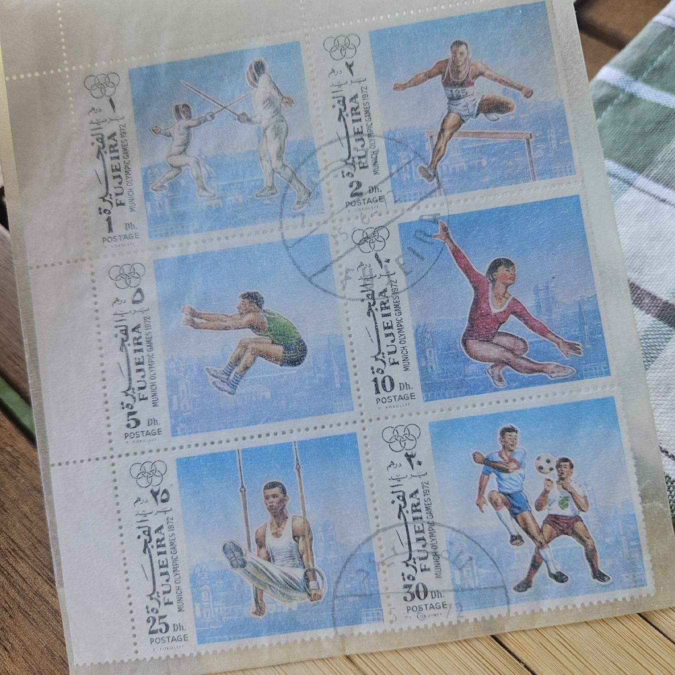 Alle Briefmarken: Olympische Briefmarken von 1972 – Gebraucht aus Genève von JohnnyW. 1