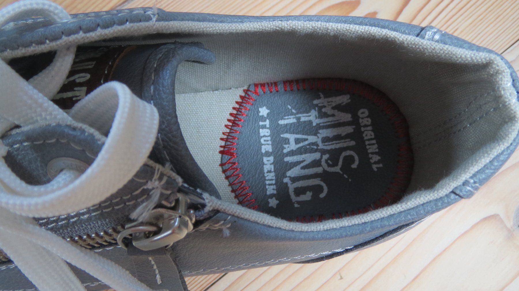 Mustang Scarpe da donna: Mustang - Graue Sommer-Sneakers – Usato da Utzenstorf venduto da plus01 3