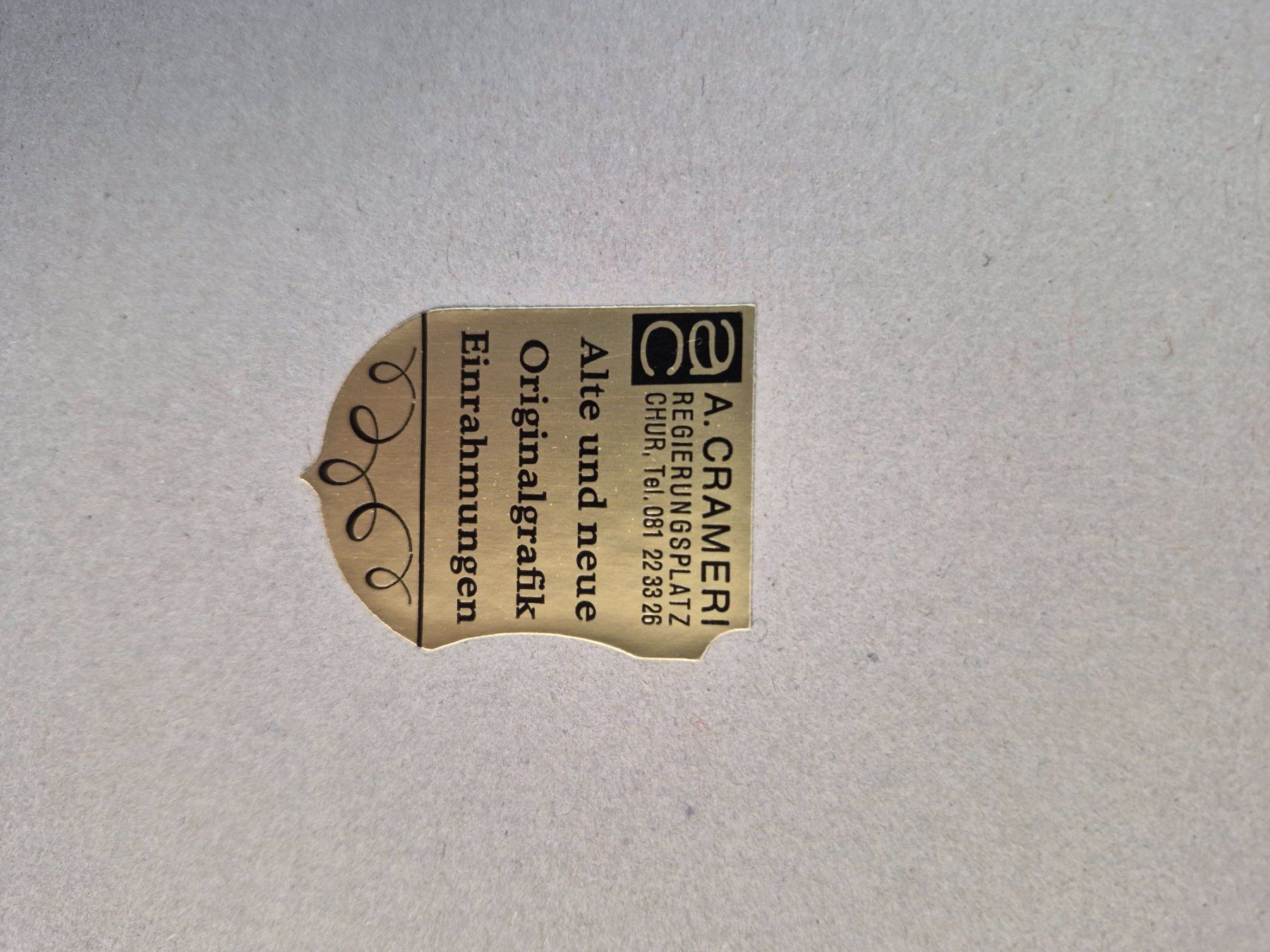 Grafica & Litografie: Hans Erne Lithografie – Usato da Schaan venduto da Rhein1000 5